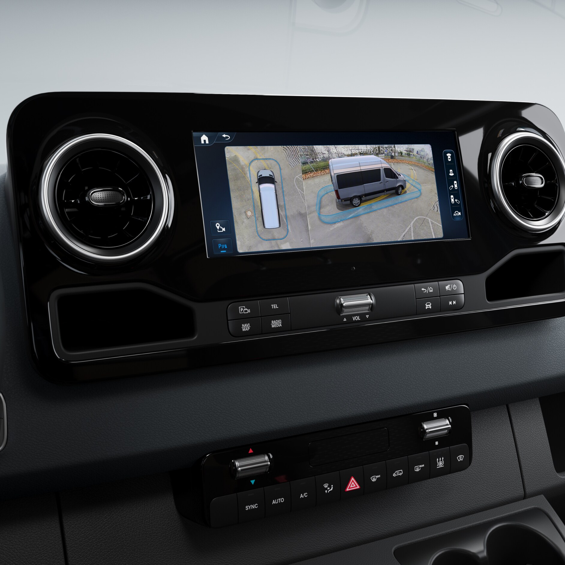 MBUX multimediesystem | Mercedes-Benz Transportbilar MBUX multimediesystemet i en transportbil från Mercedes-Benz